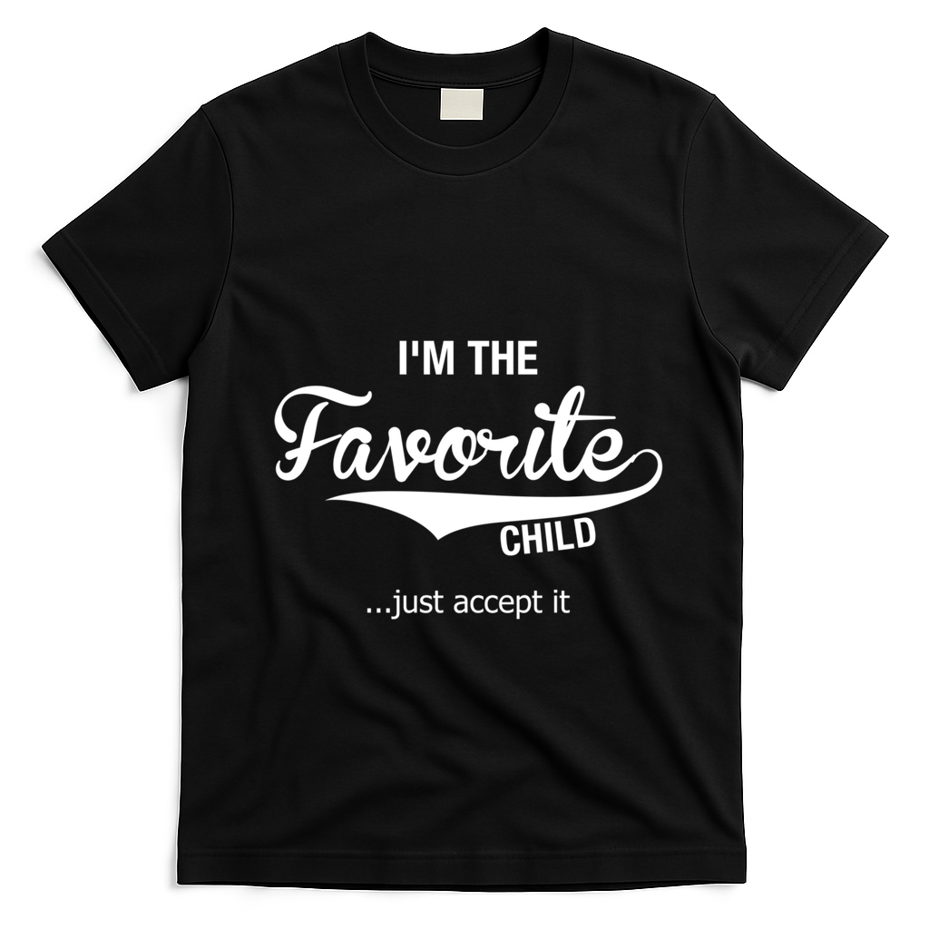Dads Moms Favorite Funny Sibling Funny Gift Brother Sister Great Gift T-Shirt - Black