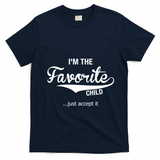 Dads Moms Favorite Funny Sibling Funny Gift Brother Sister Great Gift T-Shirt - Navy Blue