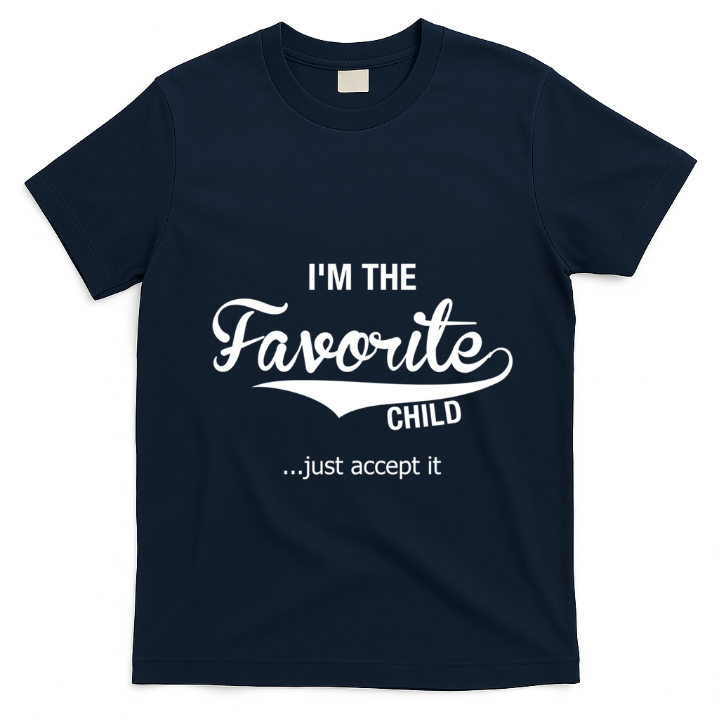 Dads Moms Favorite Funny Sibling Funny Gift Brother Sister Great Gift T-Shirt - Navy Blue
