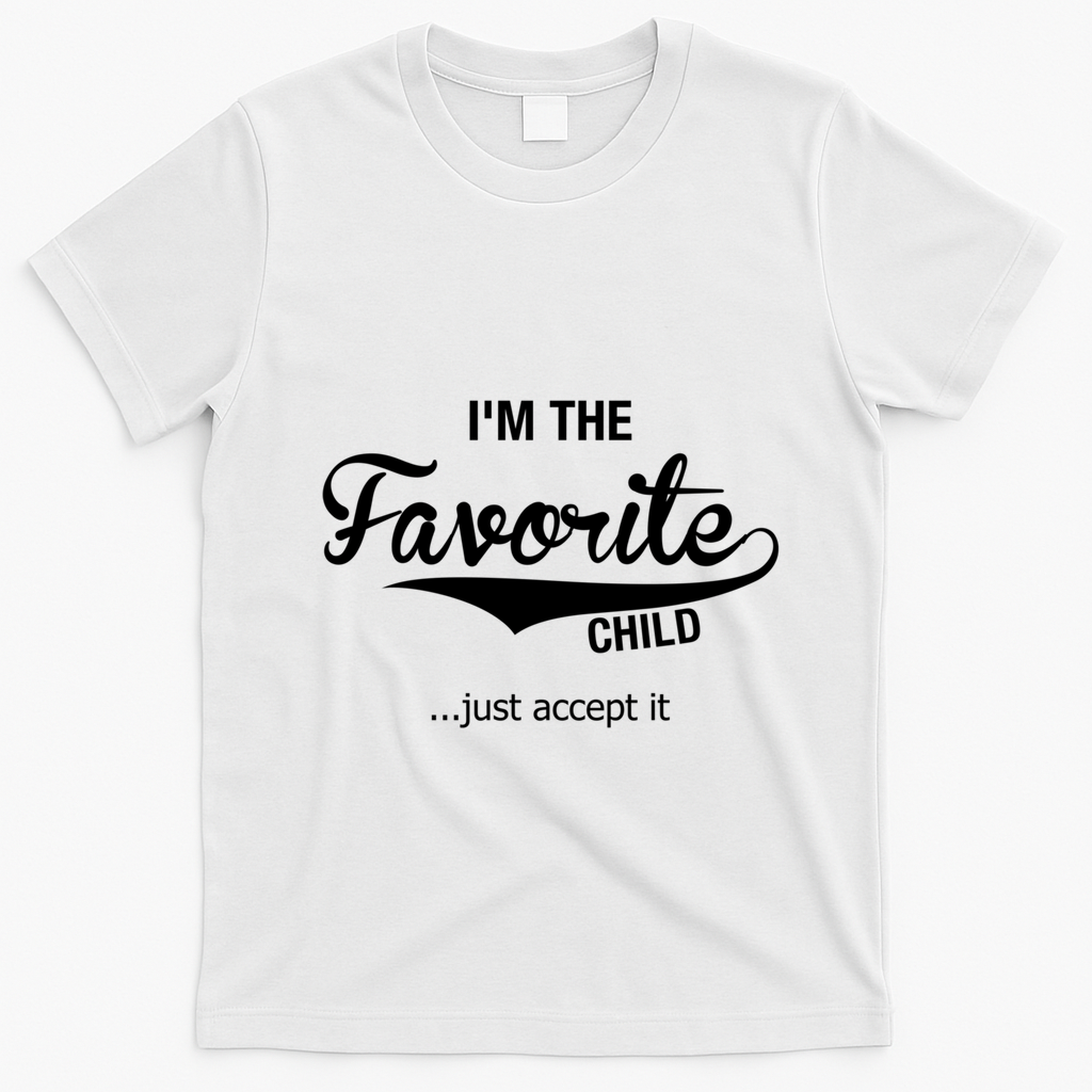 Dads Moms Favorite Funny Sibling Funny Gift Brother Sister Great Gift T-Shirt - White