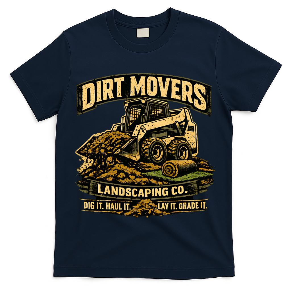 Dirt Movers Landscaping Co Dig Haul Lay Grade It T-Shirt