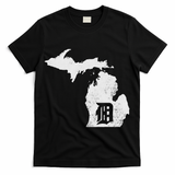 Detroit Michigan Motor City Midwest D T-Shirt
