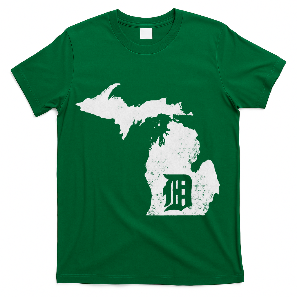 Detroit Michigan Motor City Midwest D T-Shirt