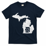 Detroit Michigan Motor City Midwest D T-Shirt