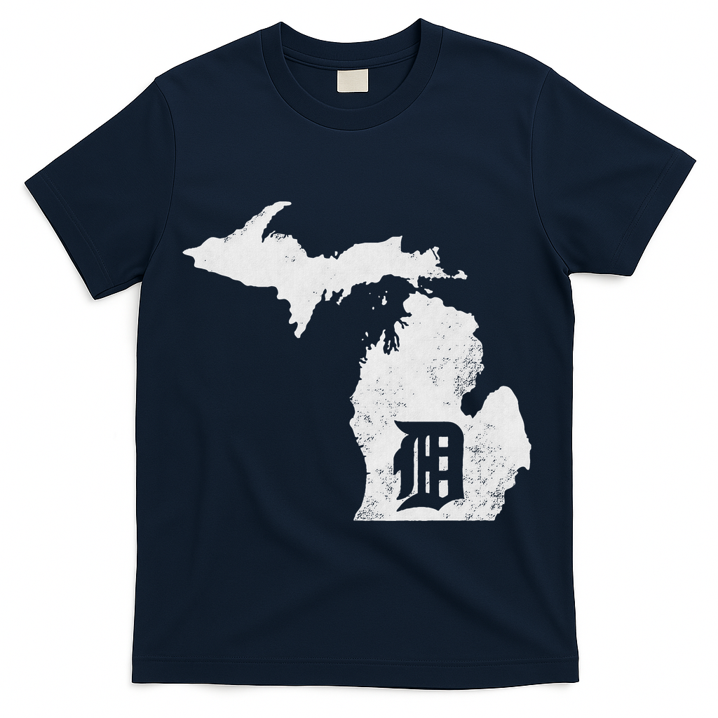 Detroit Michigan Motor City Midwest D T-Shirt