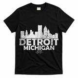 Detroit Michigan Mi Skyline T-Shirt