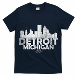 Detroit Michigan Mi Skyline T-Shirt