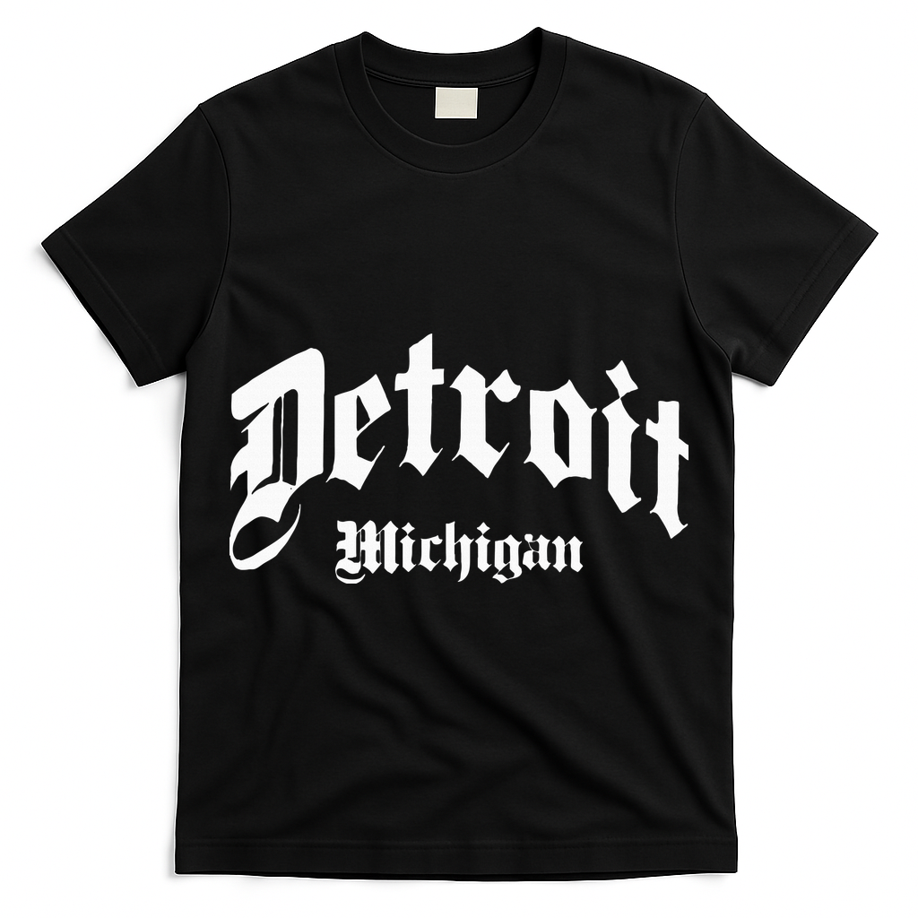 Detroit Michigan Old School Design Classic T-Shirt