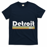 Detroit Michigan Retro Style City Town Vintage Pride 70s 80s T-Shirt