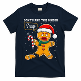 DonT Make This Ginger Snap Redhead Funny Christmas T-Shirt - Navy Blue