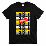 Detroit Michigan Typography T-Shirt
