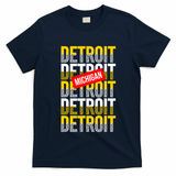 Detroit Michigan Typography T-Shirt