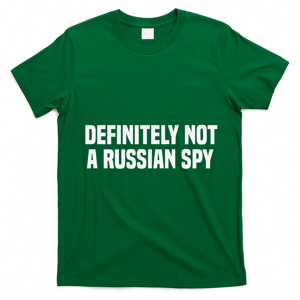 Definitely Not A Russian Spy Costume Halloween Party T-Shirt - Irish Green