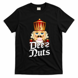Deez Nuts Nutcracker Nut Funny Xmas Christmas Pajama Family T-Shirt - Black