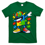 Dabbing Puzzle Autism T-Shirt - Green
