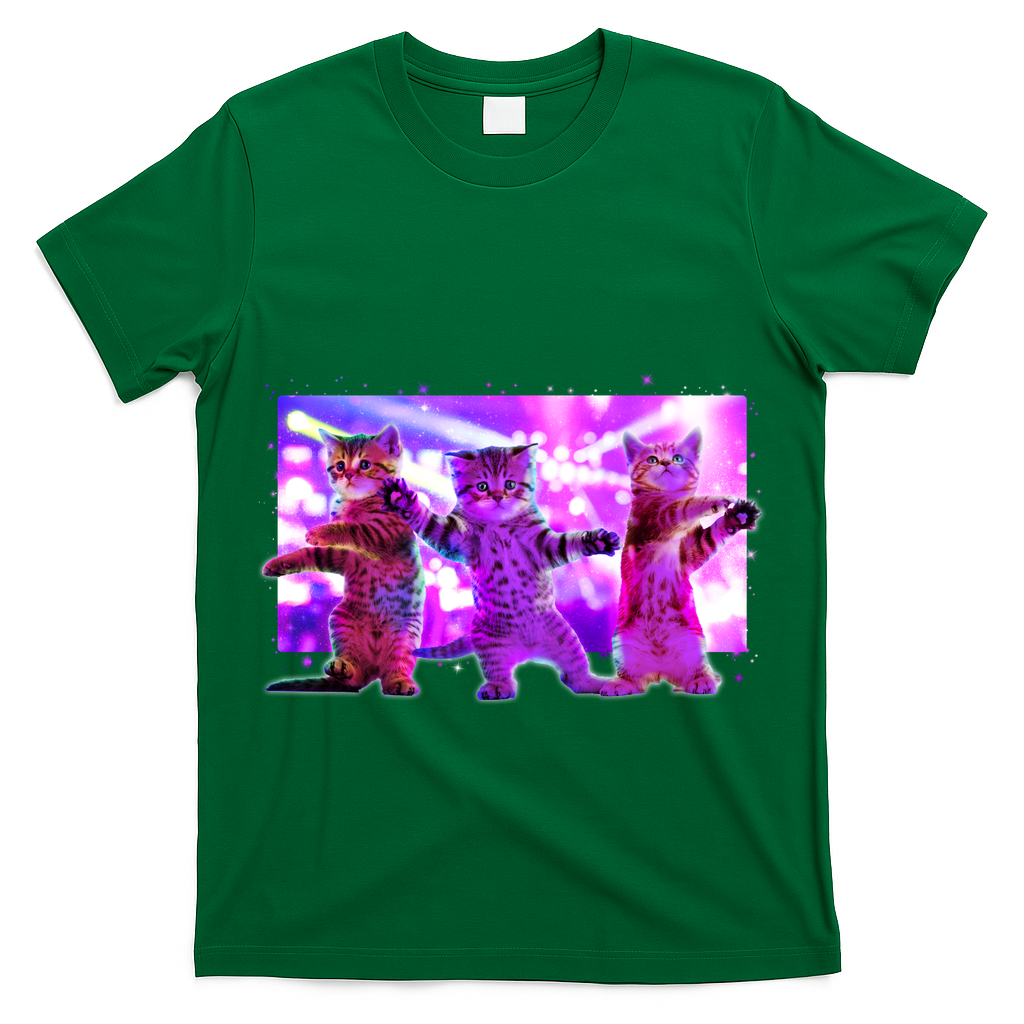 Disco Dance Party Cats T-Shirt
