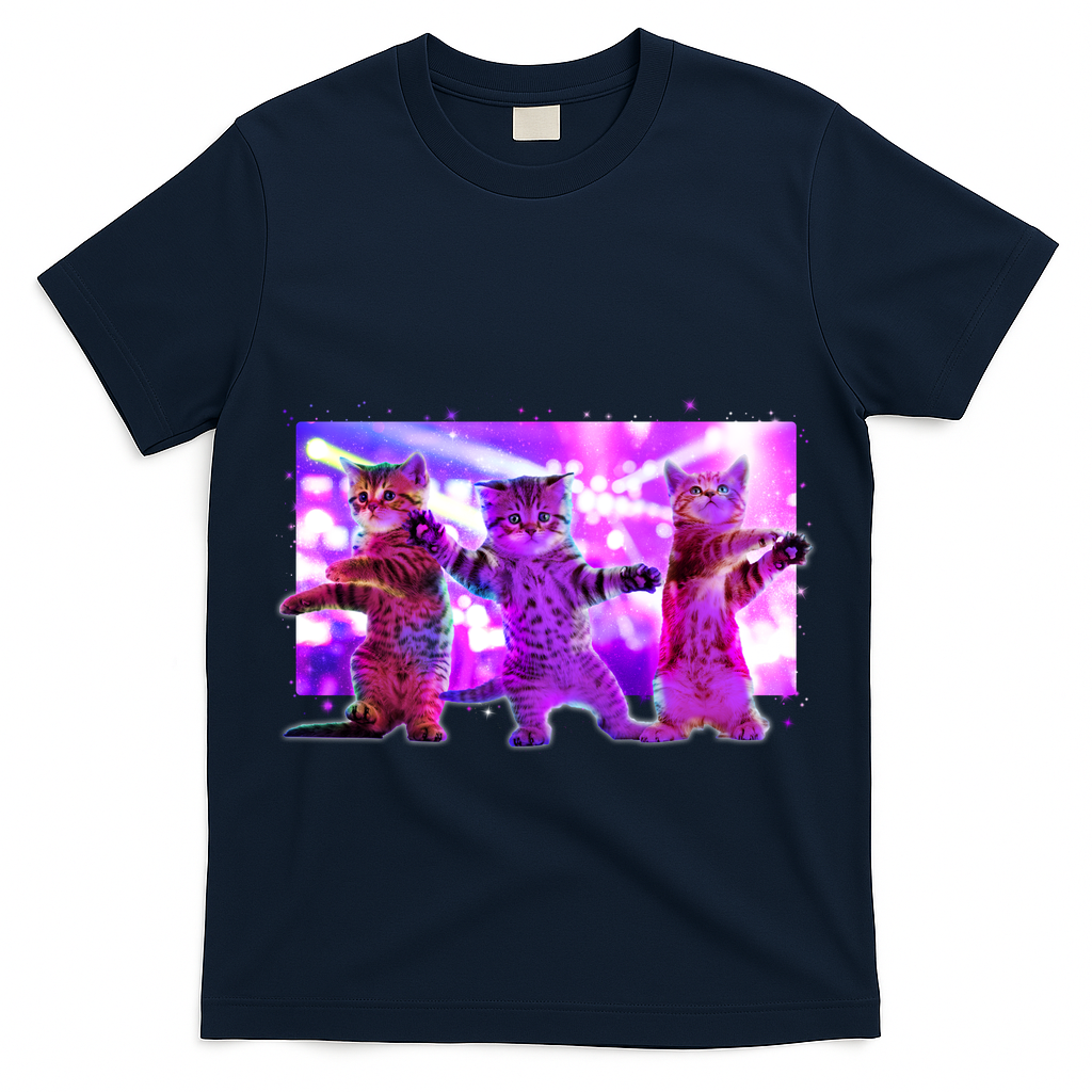 Disco Dance Party Cats T-Shirt