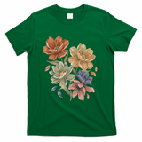 Dark Romantic Flowers - Green
