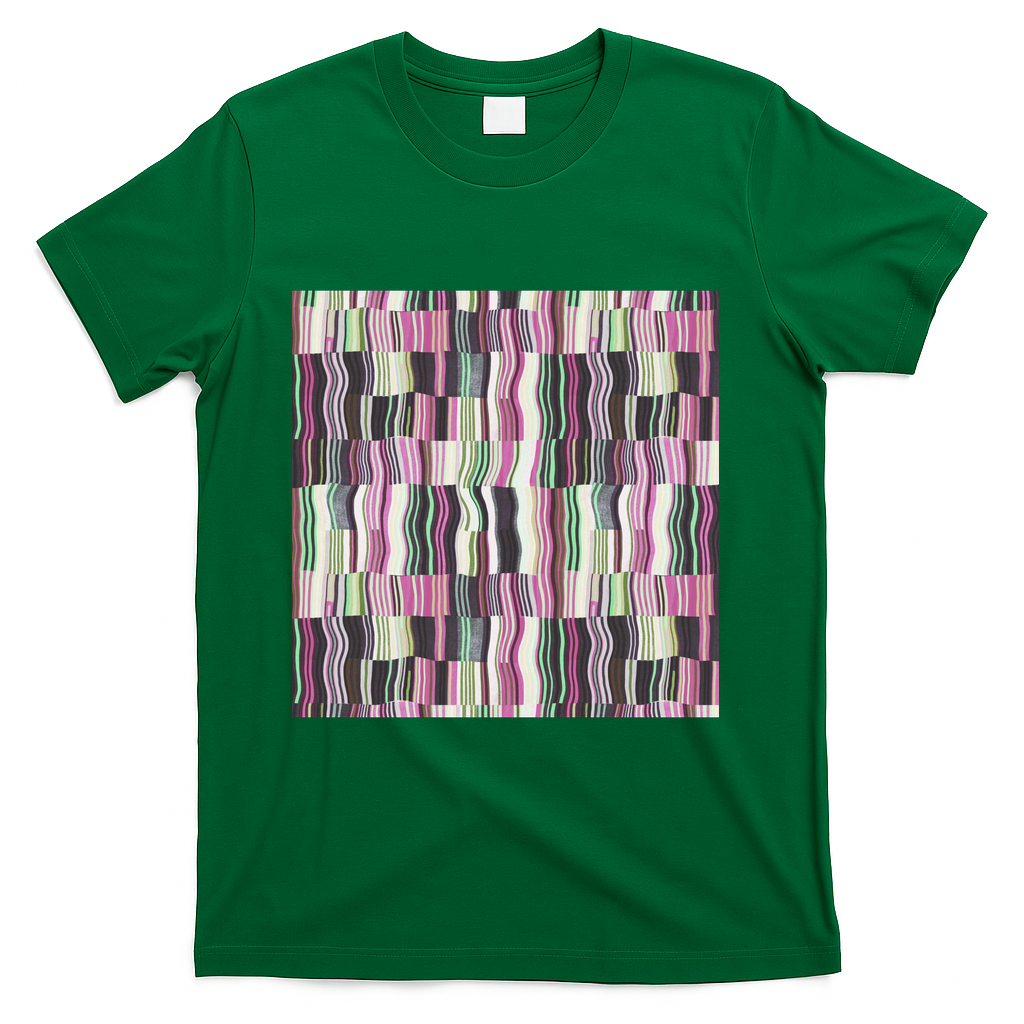Dynamic Stripe Cascade - Green
