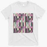 Dynamic Stripe Cascade - White