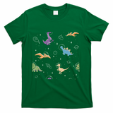 Dinostellar Space Dinosaurs Pattern by Tobe Fonseca - Green