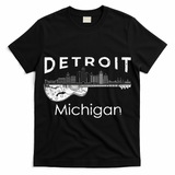 Detroit Souvenir Men Michigan Music Electric Guitar T-Shirt