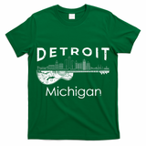 Detroit Souvenir Men Michigan Music Electric Guitar T-Shirt