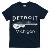 Detroit Souvenir Men Michigan Music Electric Guitar T-Shirt
