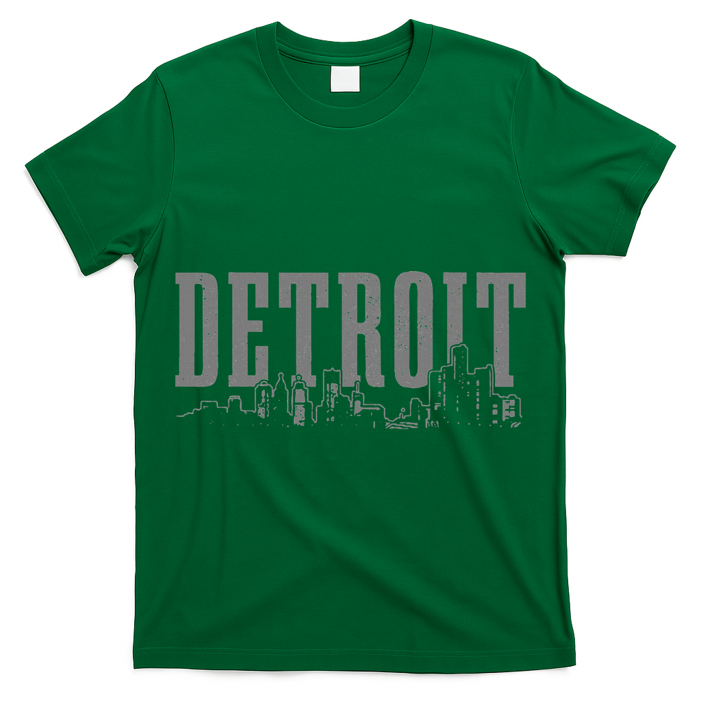 Detroit Skyline Pride Vintage Detroit Michigan T-Shirt