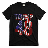 Donald Trump 2028 Trump 45 47 48th President T-Shirt - Black