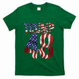Donald Trump 2028 Trump 45 47 48th President T-Shirt - Green