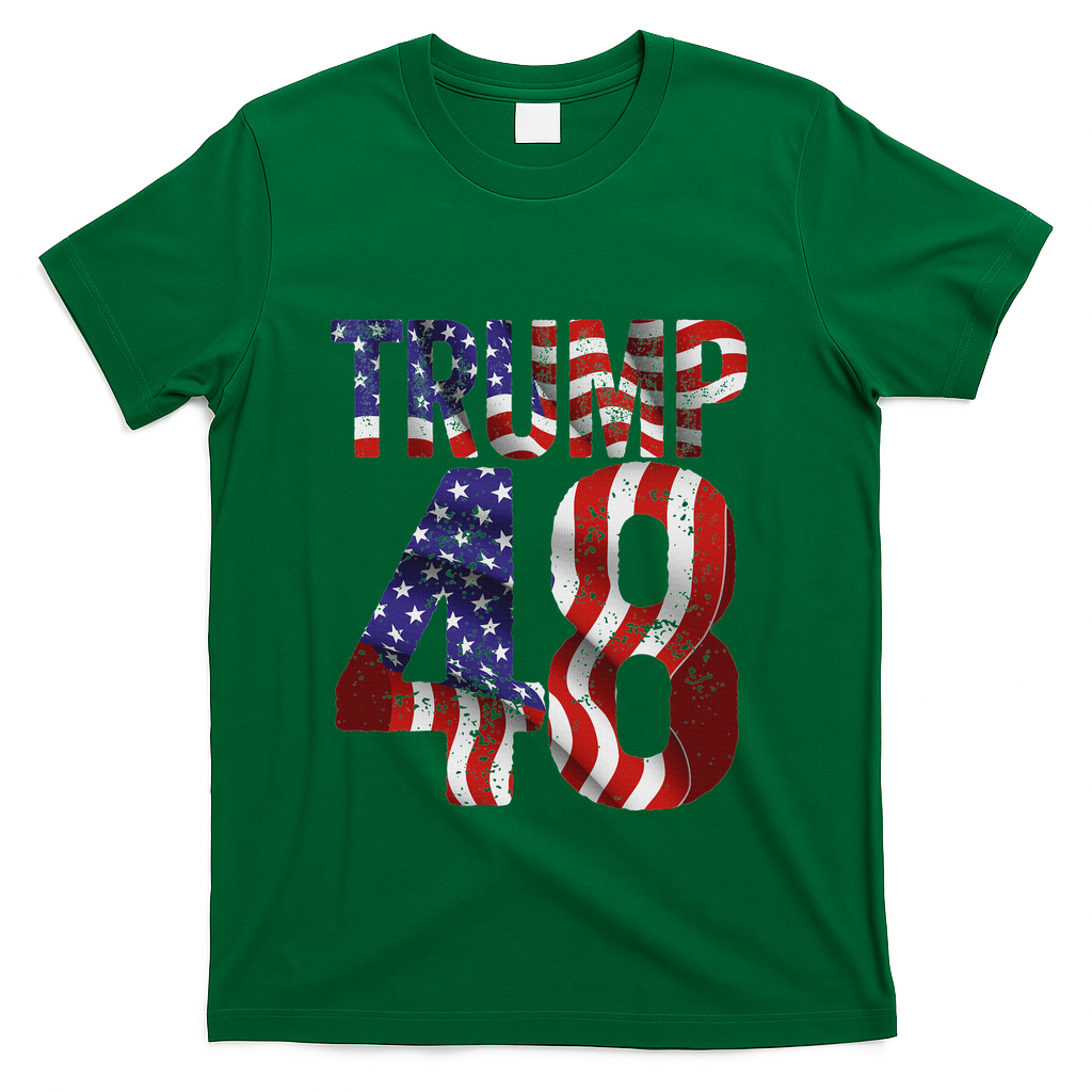 Donald Trump 2028 Trump 45 47 48th President T-Shirt - Green