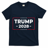 Donald Trump 2028 President American Flag Pro Trump Vintage T-Shirt - Navy