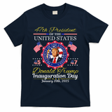 Donald Trump 47th President Inauguration 2025 T-Shirt - Navy