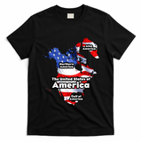 Donald Trump American Flag Canada Greenland Gulf Map T-Shirt - Black