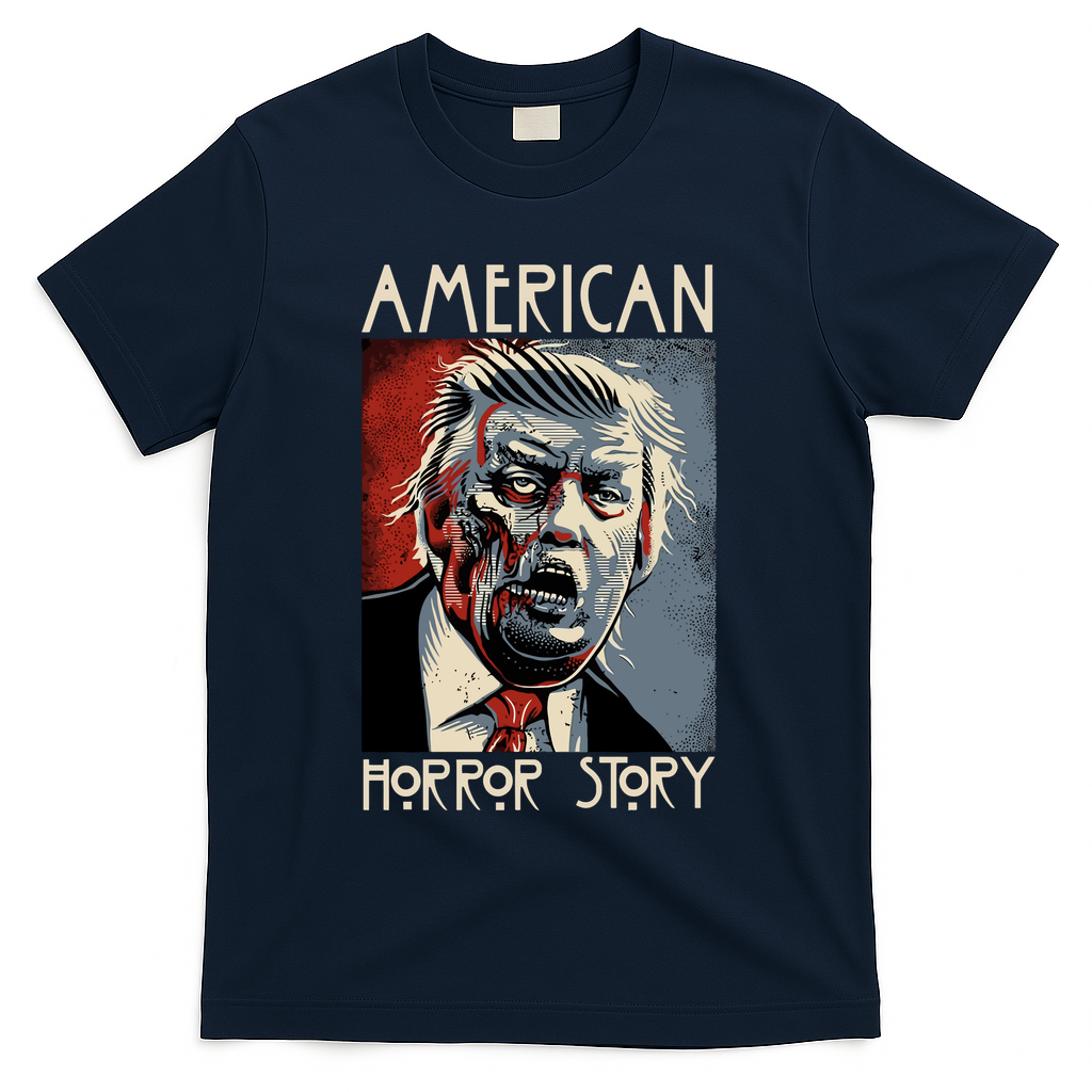 Donald Trump Horror Story T-Shirt - Navy