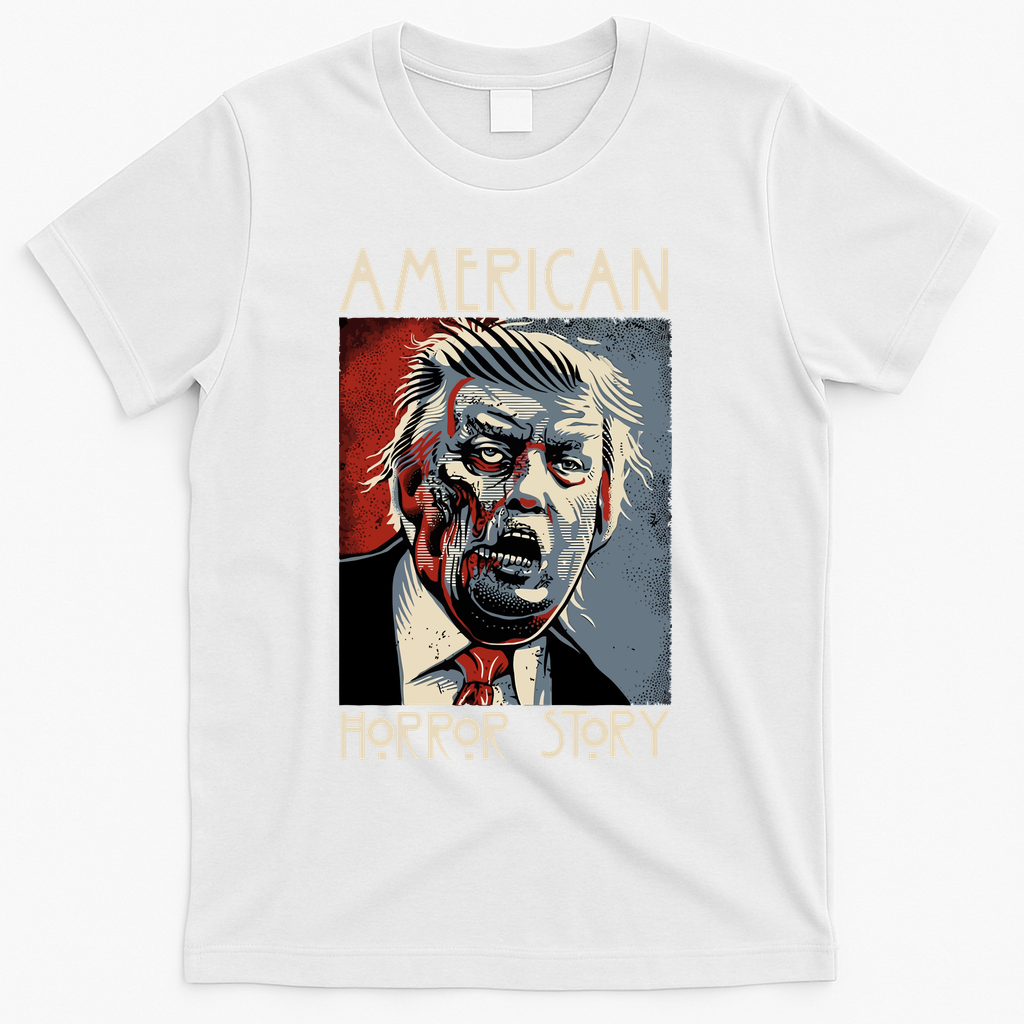 Donald Trump Horror Story T-Shirt - White