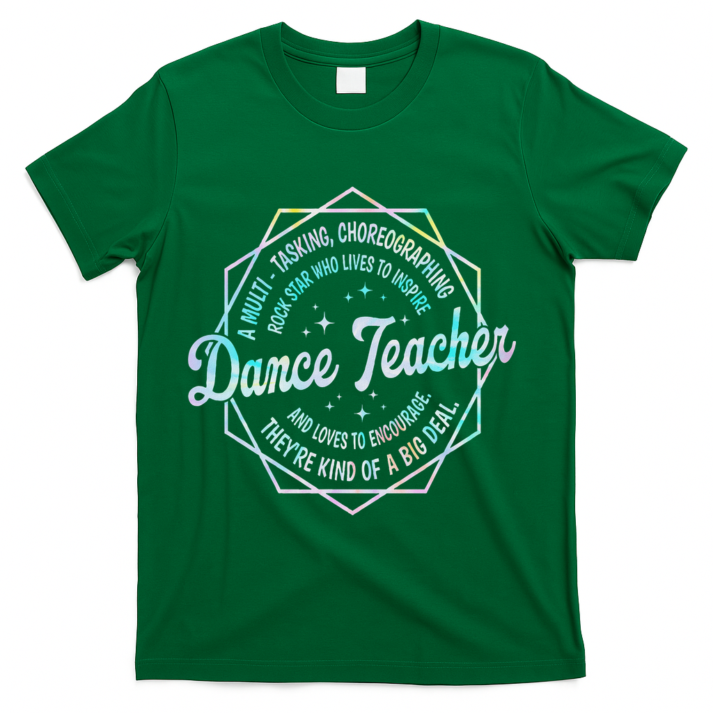 Dance Teacher Back To School Dancer Dance Instructor Tie Dye T-Shirt - Green