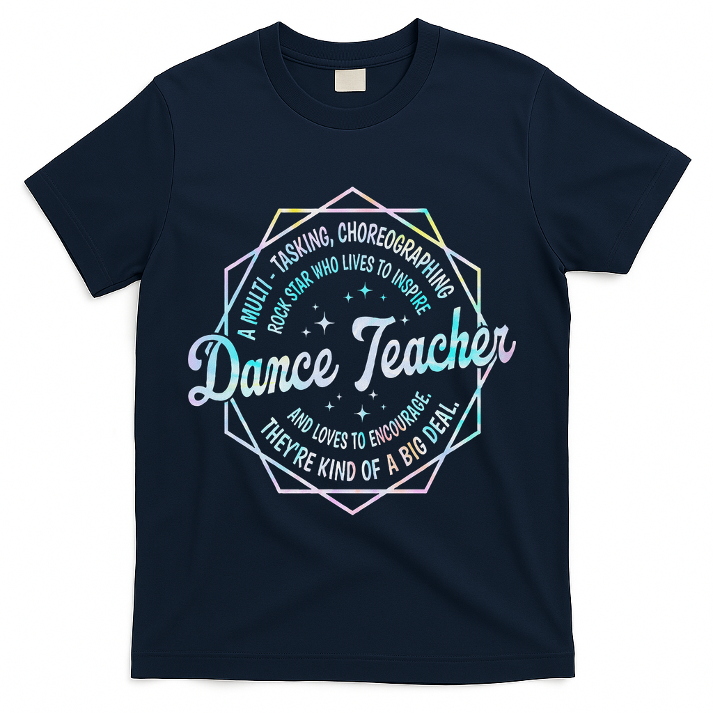 Dance Teacher Back To School Dancer Dance Instructor Tie Dye T-Shirt - Navy