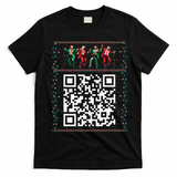 Dancing Trump Christmas Qr President 2024 Dance Code T-Shirt - Black