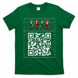 Dancing Trump Christmas Qr President 2024 Dance Code T-Shirt - Irish Green