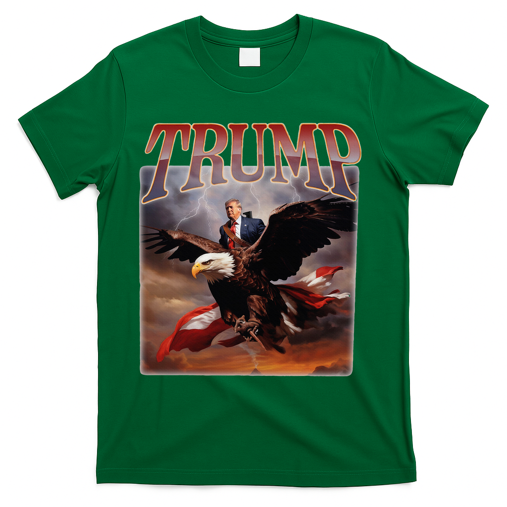 Donald Trump Eagle Usa President T-Shirt - Green