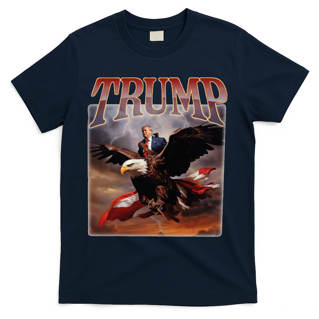 Donald Trump Eagle Usa President T-Shirt - Navy