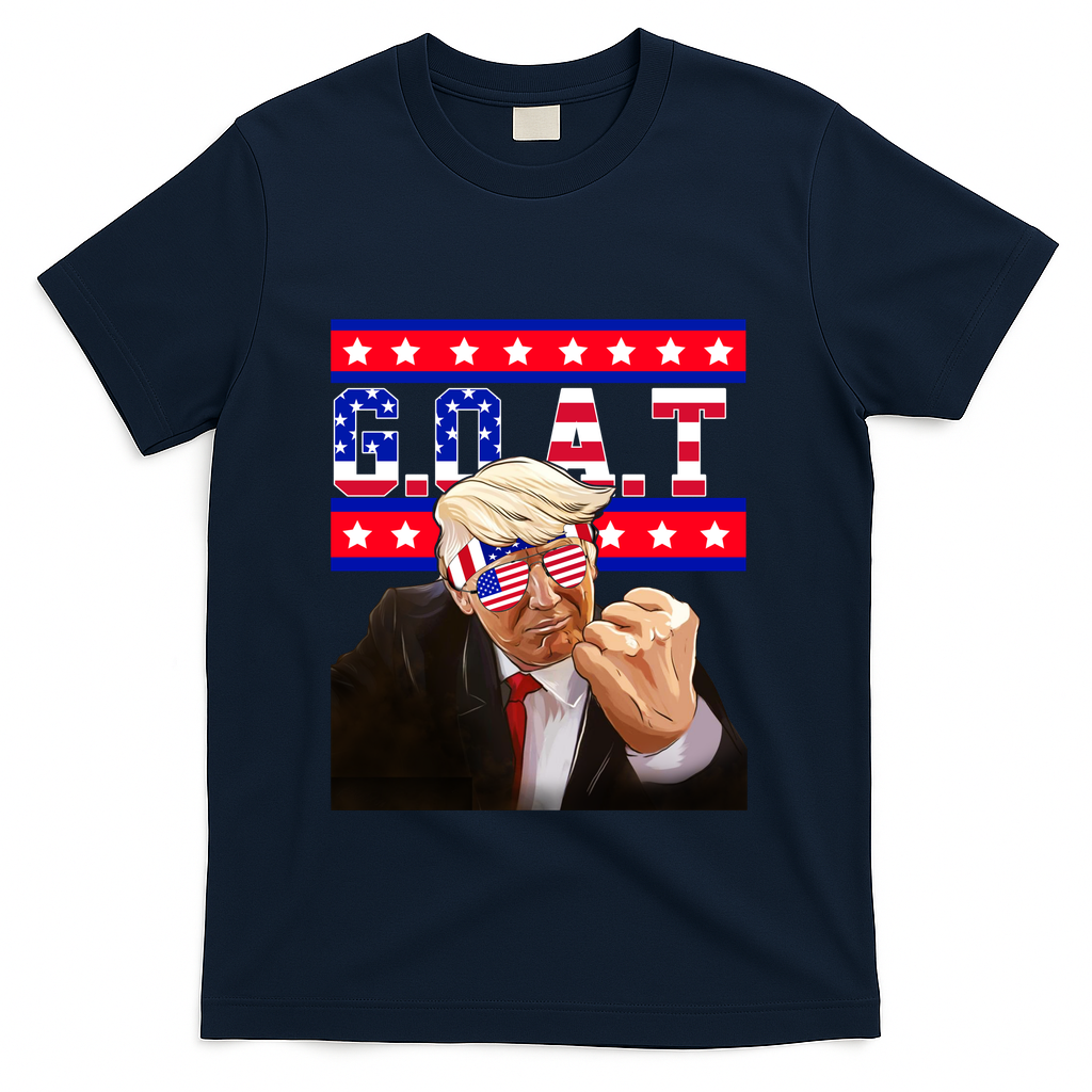 Donald Trump Goat T-Shirt - Navy