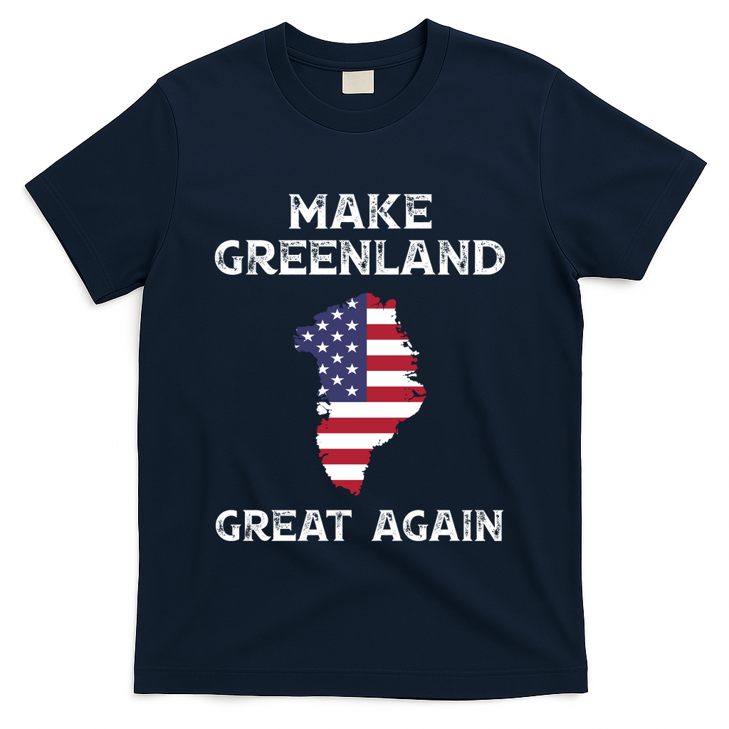 Donald Trump Greenland Make Greenland Great Again T-Shirt - Navy