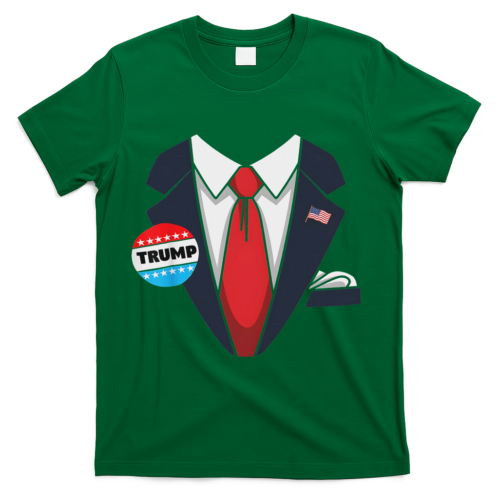 Donald Trump Halloween Costume Suit For T-Shirt - Green