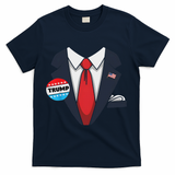 Donald Trump Halloween Costume Suit For T-Shirt - Navy