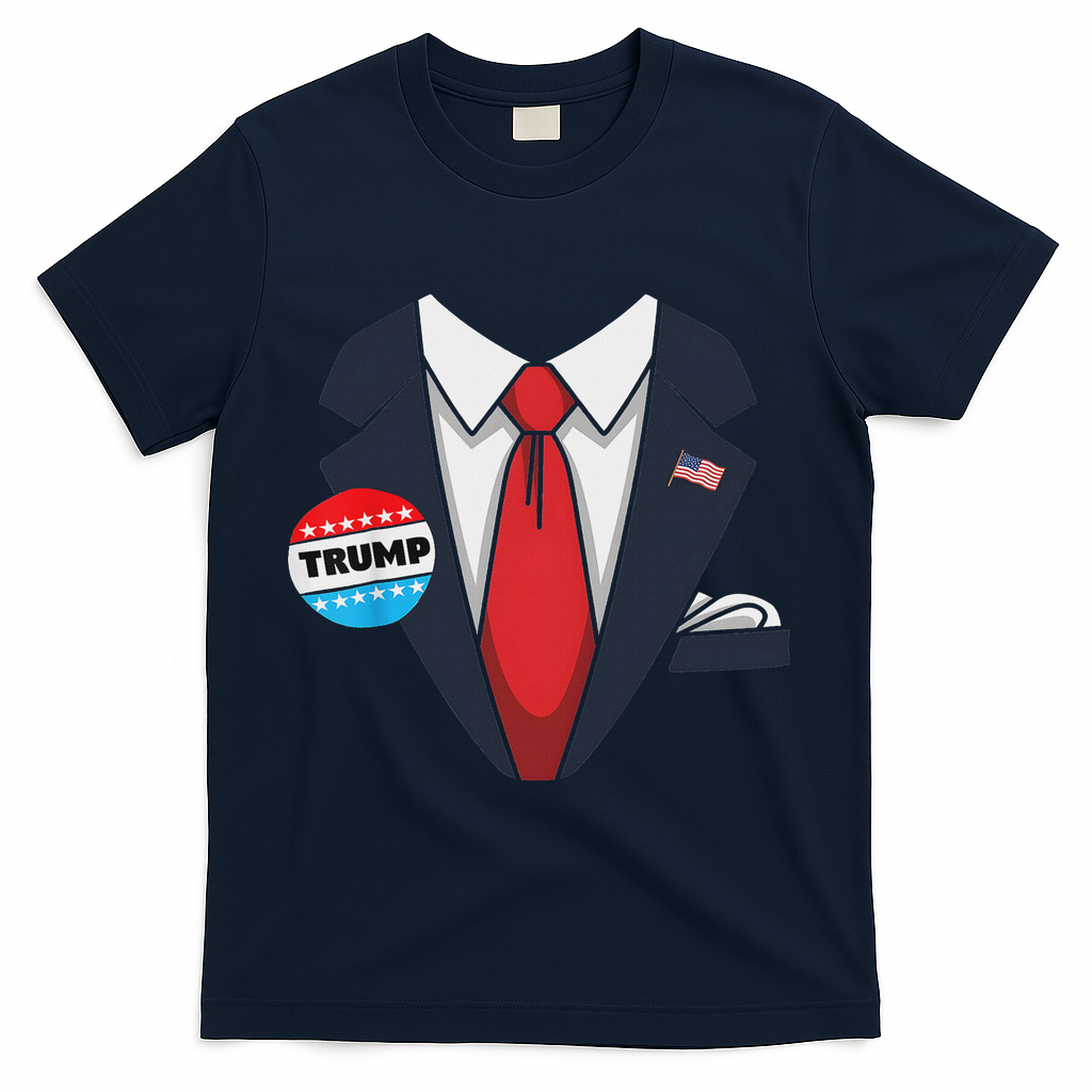 Donald Trump Halloween Costume Suit For T-Shirt - Navy