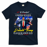 Donald Trump Inauguration Day 2025 47th President T-Shirt - Navy