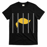 Donald Trump Impeach Anti Trump Behind Bars T-Shirt - Black